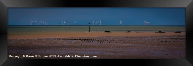 The London Array Offshore Wind Farm Framed Print by Dawn O'Connor