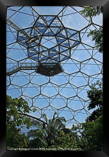 Eden Project Hexagons Framed Print by Howard Corlett