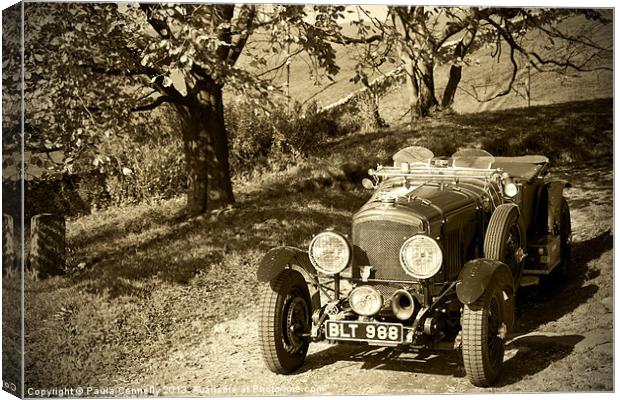 Vintage Car Canvas Print by Paula Connelly