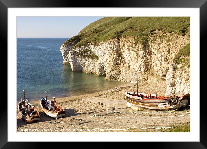 North Landing, Flamborough Framed Mounted Print by Paula Connelly