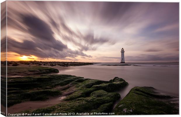 Perch Rock lighthouse Canvas Print by Paul Farrell Photography