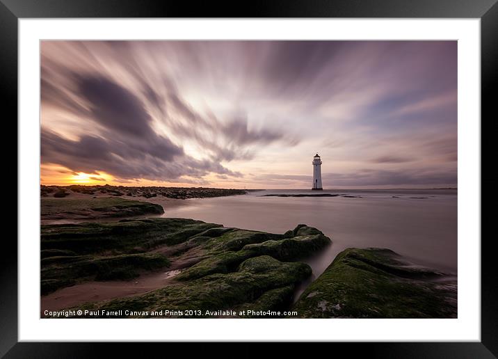 Perch Rock lighthouse Framed Mounted Print by Paul Farrell Photography