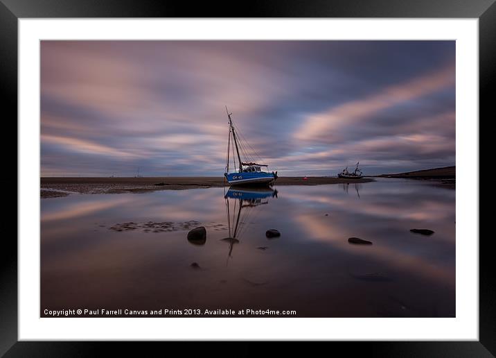 Boats at Meols Framed Mounted Print by Paul Farrell Photography