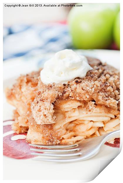 Apple Crumble Print by Jean Gill