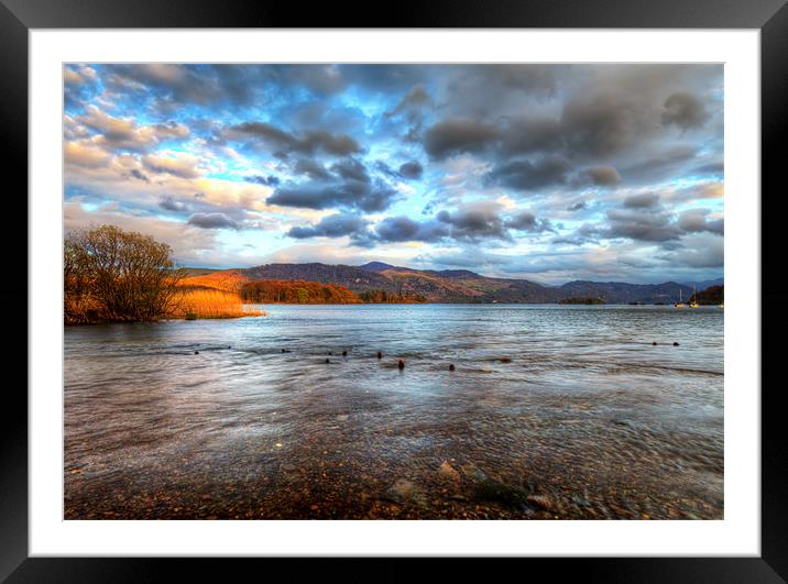 Derwentwater Framed Mounted Print by Roger Green