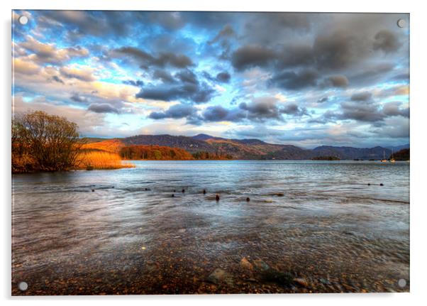 Derwentwater Acrylic by Roger Green