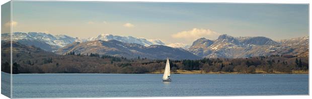 Winter Windermere Canvas Print by Andy Freeman