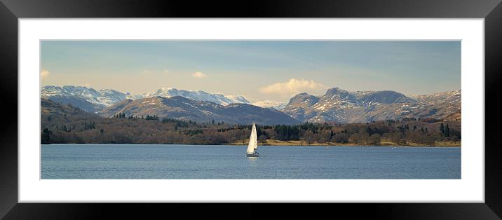 Winter Windermere Framed Mounted Print by Andy Freeman