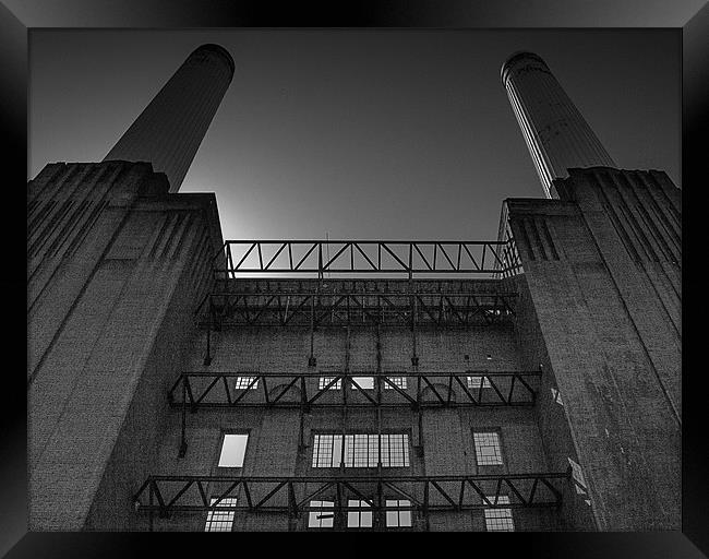 Standing in the shadow of Battersea Power Station Framed Print by Dean Messenger