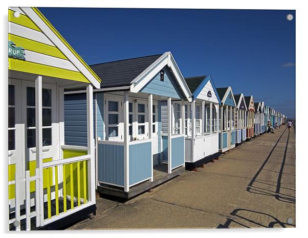 Southwold Beach Huts Acrylic by Bill Simpson