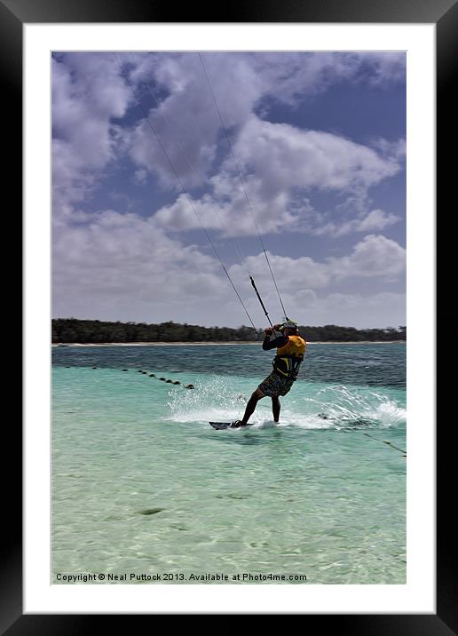 Parasailor Framed Mounted Print by Neal P