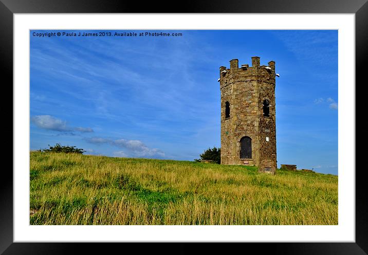 The Folly Tower, Pontypool Framed Mounted Print by Paula J James