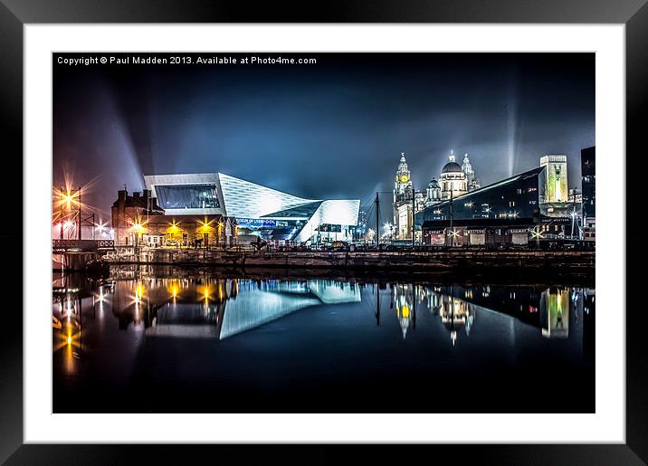 Museum Of Liverpool And Liver Building Framed Mounted Print by Paul Madden
