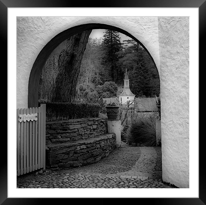 Archway in Portmerion Framed Mounted Print by Nige Morton