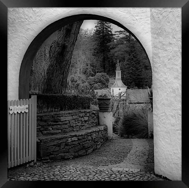 Archway in Portmerion Framed Print by Nige Morton