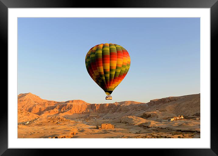 Egypt Balloon Framed Mounted Print by Adam Hodson