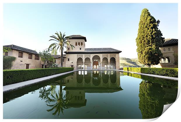 Nasrid Palace Alhambra Spain Print by Jean Gill