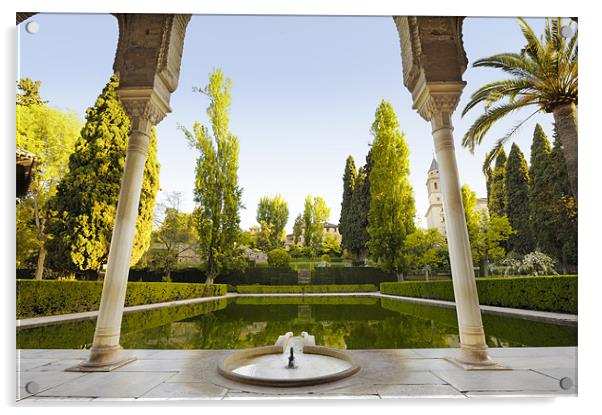 Nasrid Palace Alhambra Spain Acrylic by Jean Gill