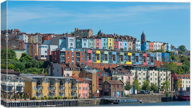 Bristols Colourful Waterfront Canvas Print by Roger Byng
