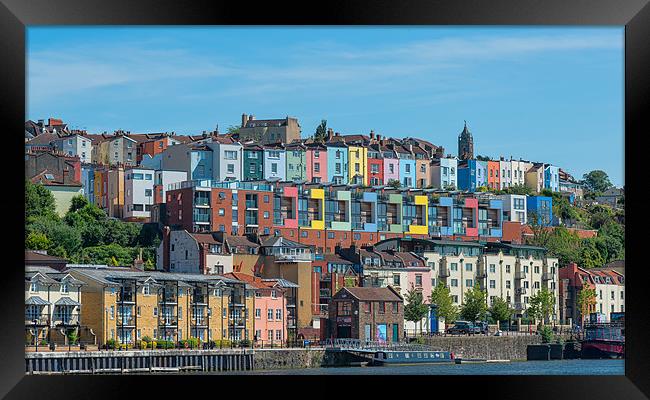 Bristols Colourful Waterfront Framed Print by Roger Byng