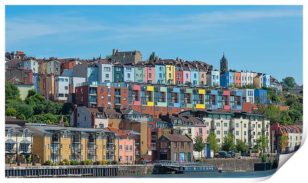 Bristols Colourful Waterfront Print by Roger Byng
