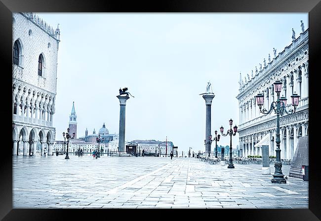 St Marks Square Venice Framed Print by Jean Gill
