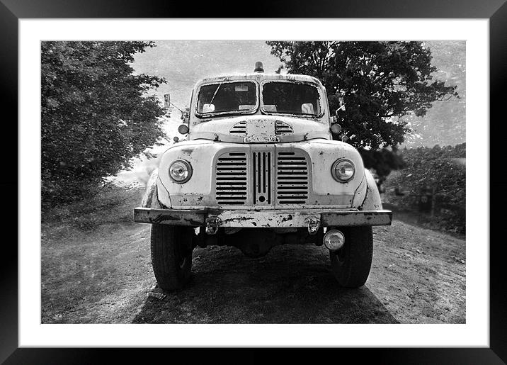 Old Truck Framed Mounted Print by Dawn Cox