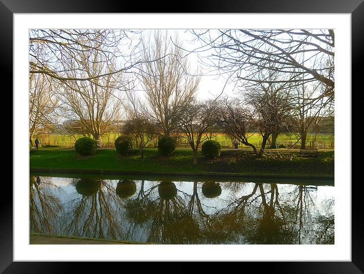 Hythe Royal Military Canal Framed Mounted Print by Antoinette B