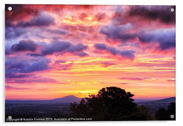 Shropshire Sunrise Acrylic by Natalie Kinnear