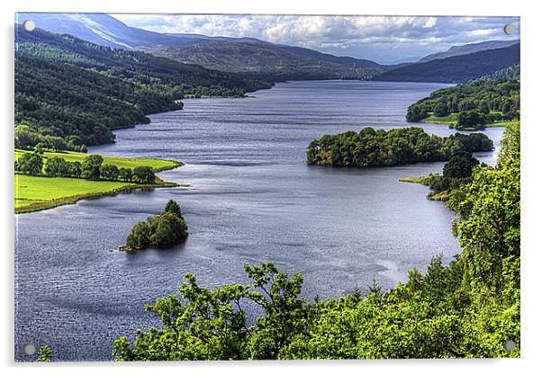 Loch Tummel Acrylic by Tom Gomez