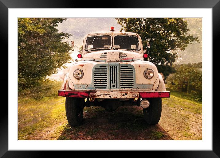 Vintage truck Framed Mounted Print by Dawn Cox
