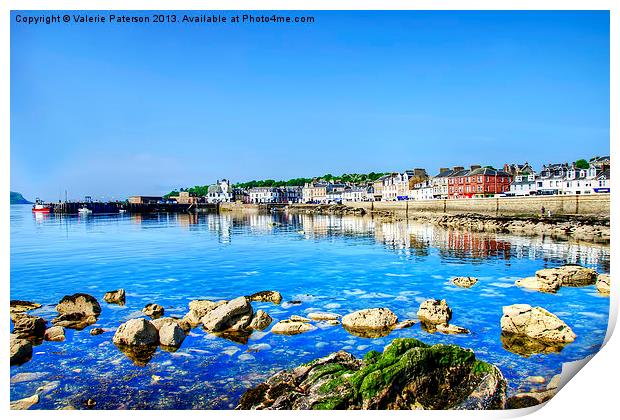 Millport Bay Print by Valerie Paterson