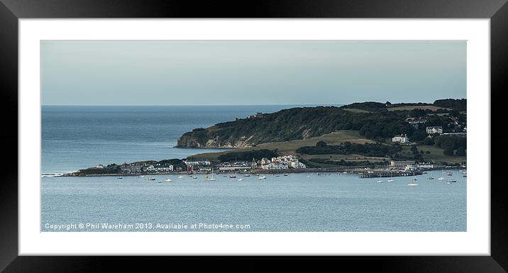 Swanage from Ballard Framed Mounted Print by Phil Wareham