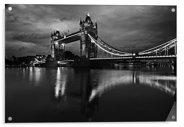 Tower bridge at dusk Acrylic by David Smith