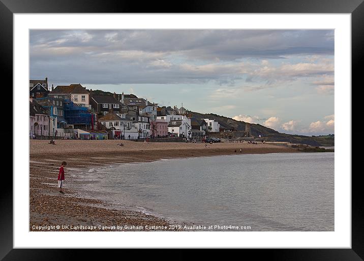 Lyme Regis, Dorset Framed Mounted Print by Graham Custance