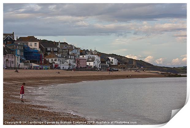 Lyme Regis, Dorset Print by Graham Custance