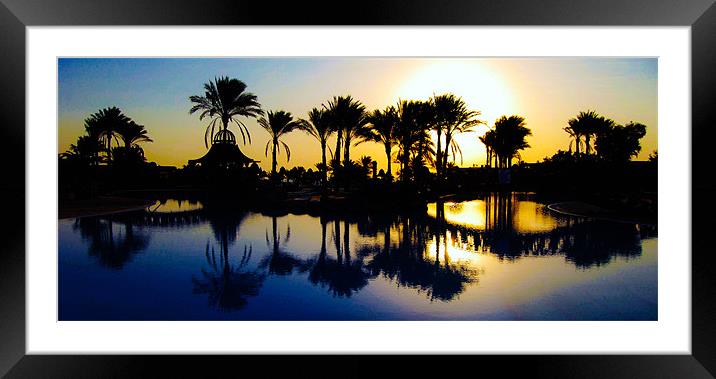 Egyptian Sunrise Framed Mounted Print by Leighton Collins