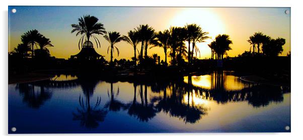 Egyptian Sunrise Acrylic by Leighton Collins
