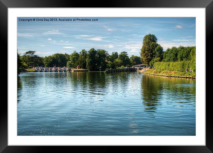 Temple Lock Framed Mounted Print by Chris Day