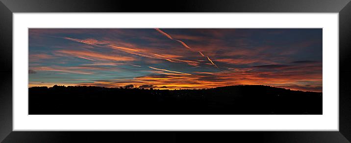 Ribbons of light panorama Framed Mounted Print by Steve Purnell