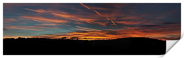 Ribbons of light panorama Print by Steve Purnell