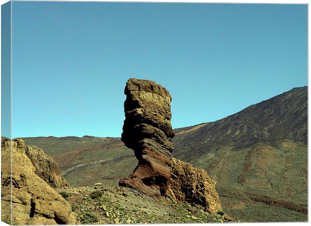 Mount Teide Rock Formation Canvas Print by colin chalkley