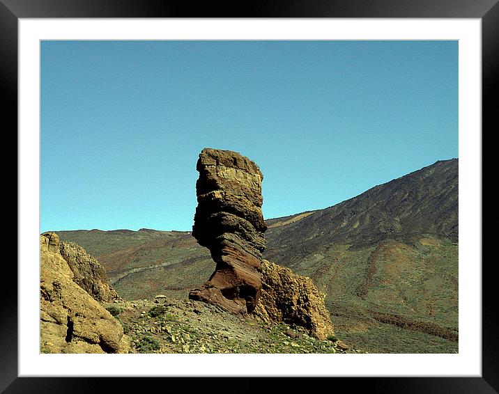 Mount Teide Rock Formation Framed Mounted Print by colin chalkley
