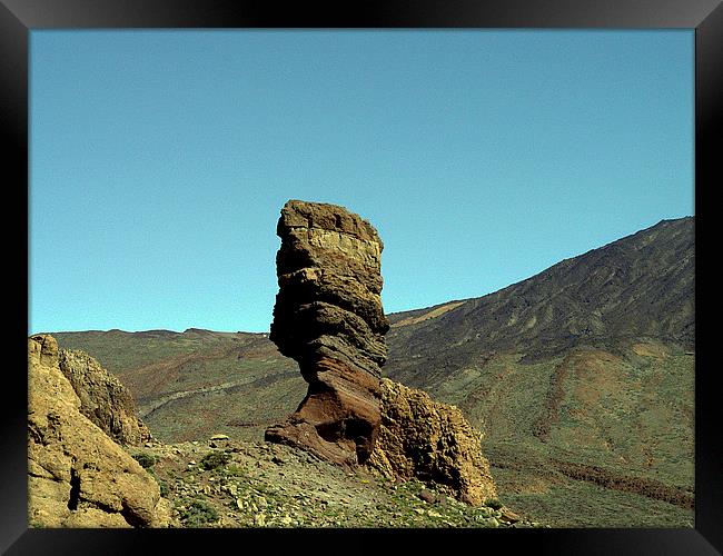 Mount Teide Rock Formation Framed Print by colin chalkley