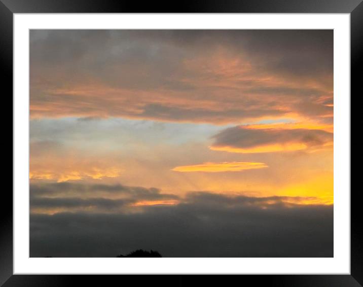 Sunset 1 Framed Mounted Print by Eleanor McCabe