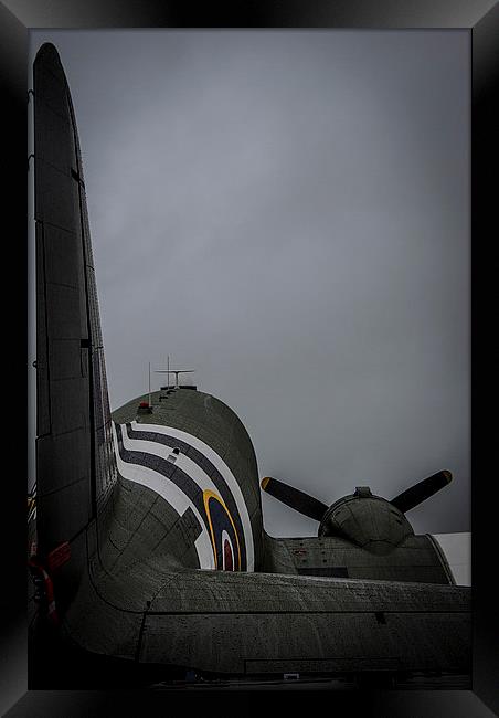 C-47 Dakota in the rain Framed Print by Gareth Burge Photography