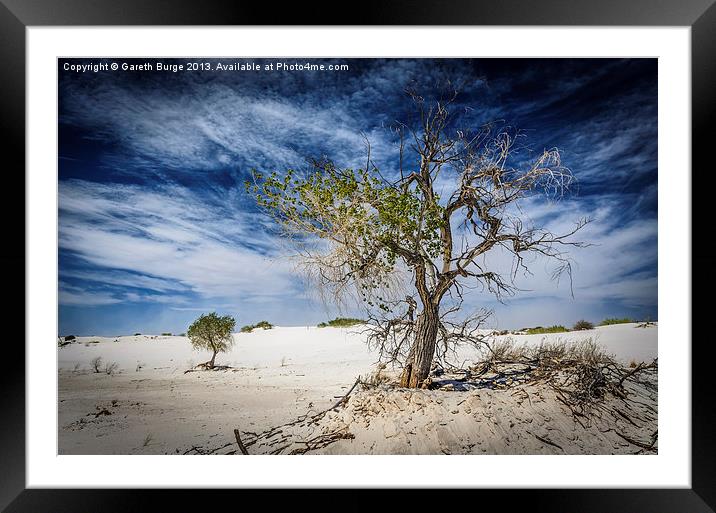 White Sands National Monument #1 Framed Mounted Print by Gareth Burge Photography