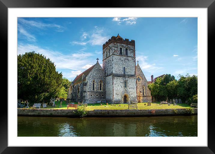 Bisham Church Framed Mounted Print by Chris Day