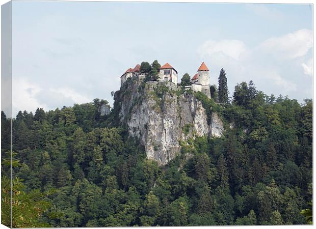 1915-fortress on the mountain Canvas Print by elvira ladocki