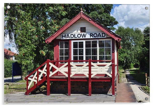Hadlow Road signal box Acrylic by Frank Irwin